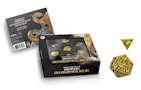 FanRoll: D&D Dragon Scale Metal Dice Set: Gold