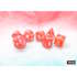 CHX 27553 Festive Dahlia/white Polyhedral 7-Dice Set