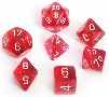 7-Die Set Translucent: Red/White