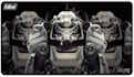 Ultra Pro: Brotherhood of Steel Black-Stitched Playmat for Bethesda - Fallout